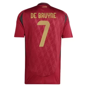 Kop-billigt-fotbollstrojor-Herr-Belgien-Hemmastall-EM-2024-Kortarmad-med-tryck-De-Bruyne-7