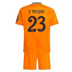 Bestalla-Billigt-Nya-Real-Madrid-Bortatroja-2024-25-Orange-med-eget-tryck-Ferland-Mendy-23