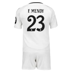 Kop-Billiga-Nya-Fotbollsklader-till-baby-Real-Madrid-Hemmatroja-2024-25-Ferland-Mendy-23